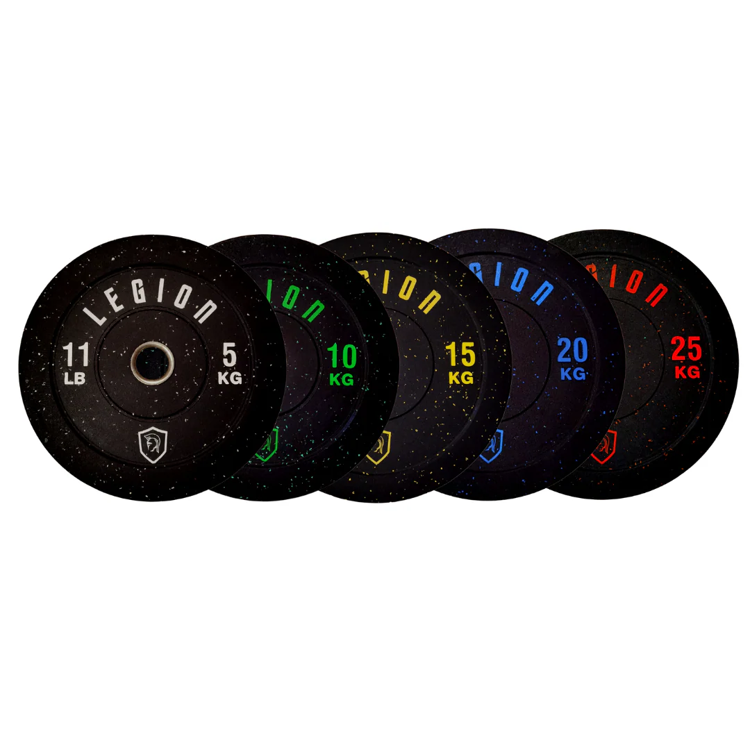 Legion Olympic Rubber Crumb Bumper Plates Bundle - Image 5