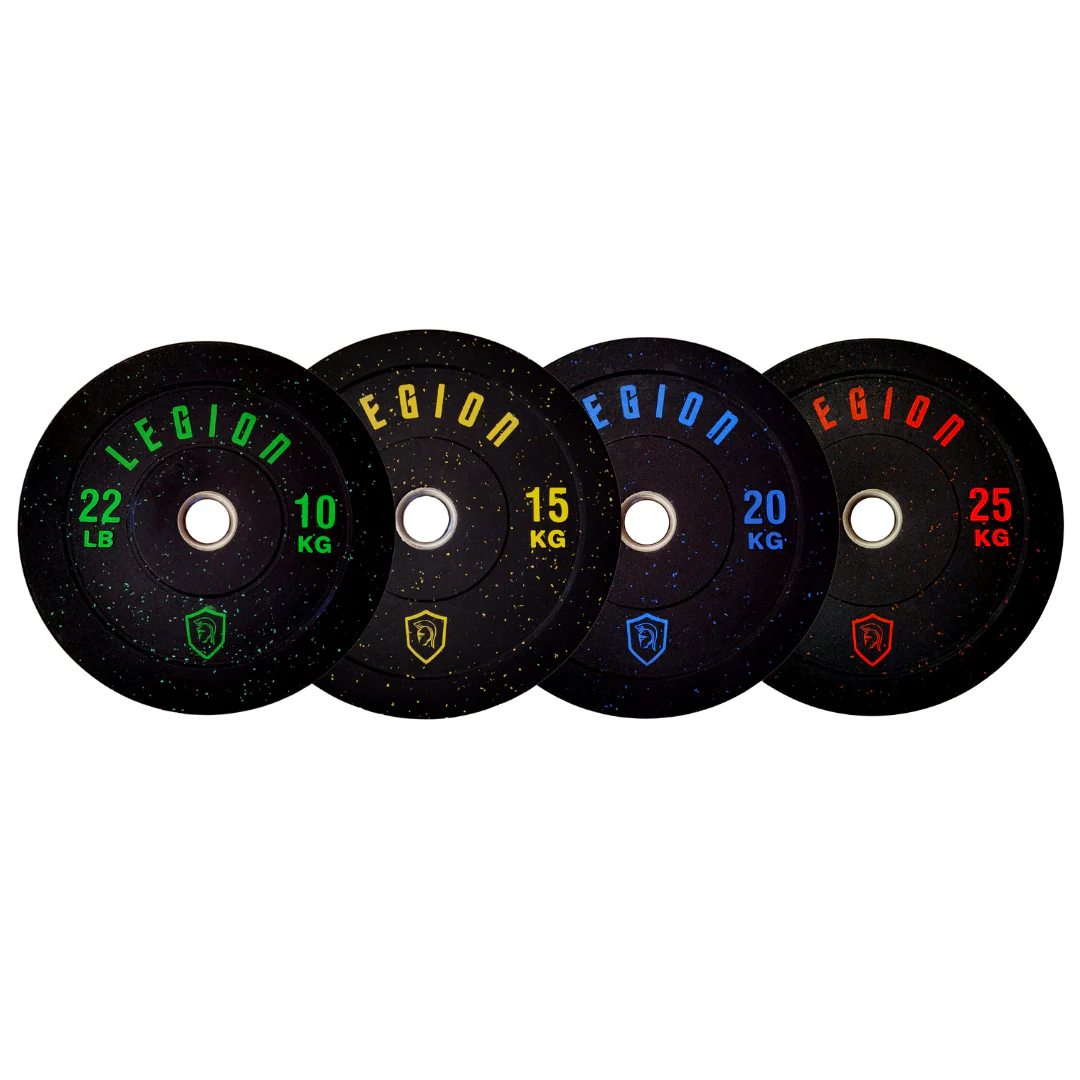 Legion Olympic Rubber Crumb Bumper Plates Bundle - Image 6