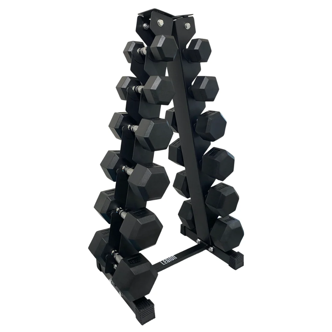 V1 Platinum Ultimate Home Gym Bundle - V1 Multi Gym Rack, 150kg Bumper Plate Set, Bench & 6 Tower Dumbbell Rack 5kg-25kg - Image 4
